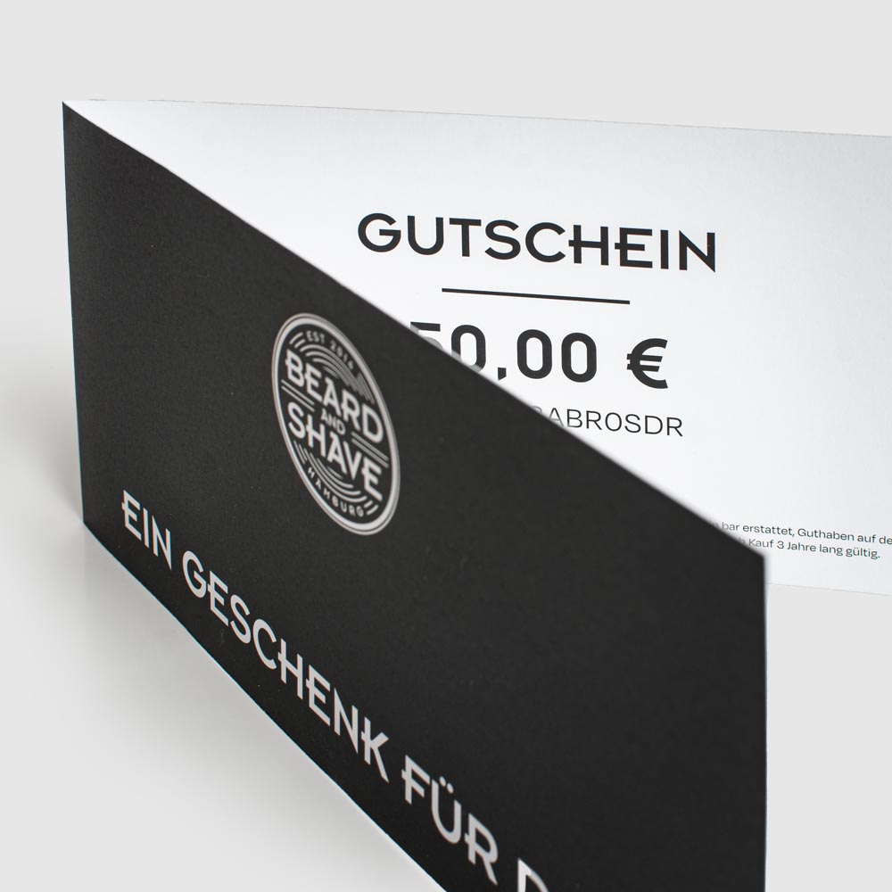 Produktbild Beard and Shave Gutschein print
