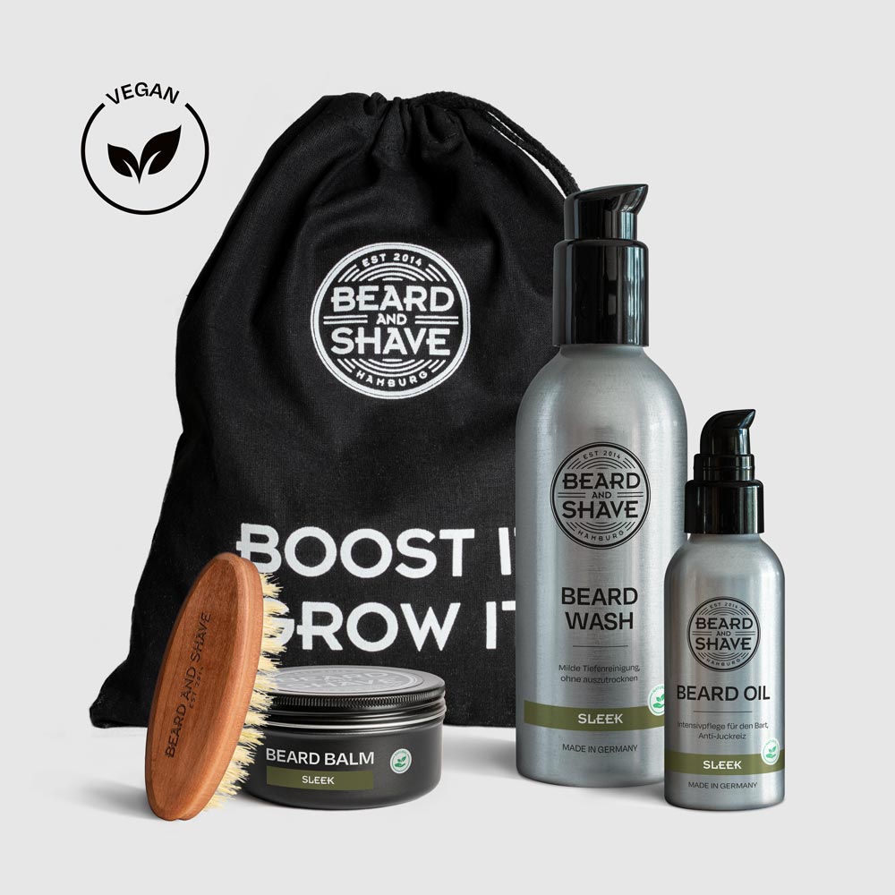 Bartpflegeset "Bartbändiger" in der Duftrichtung Sleek von Beard and Shave